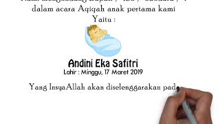 CONTOH ATAU SAMPLE VIDEO UNDANGAN AQIQAH