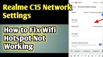 Realme C15 Network Setting || APN Setting || How to Fix Wifi Hotspot Not Working Problem || 2020