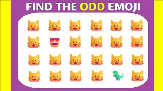 Find the ODD One Out | Emoji Quiz | 40 Emoji Puzzles