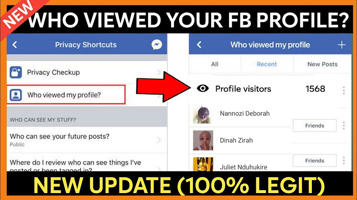 How to know who see my facebook profile