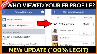 How to see who viewed my Facebook profile 2024 - Profile Visits on Facebook screenshot 1
