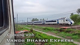 Speedy Train Crossings | Vande Bharat Exp+Passenger Train+Malda Intercity | Indian Railways