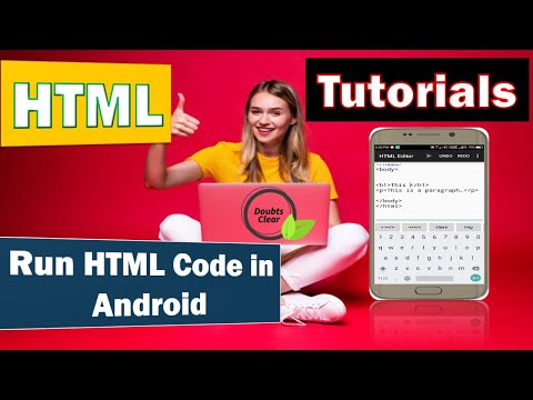How to write html code in mobile phone | run HTML in Android mobile phone | Html app in android