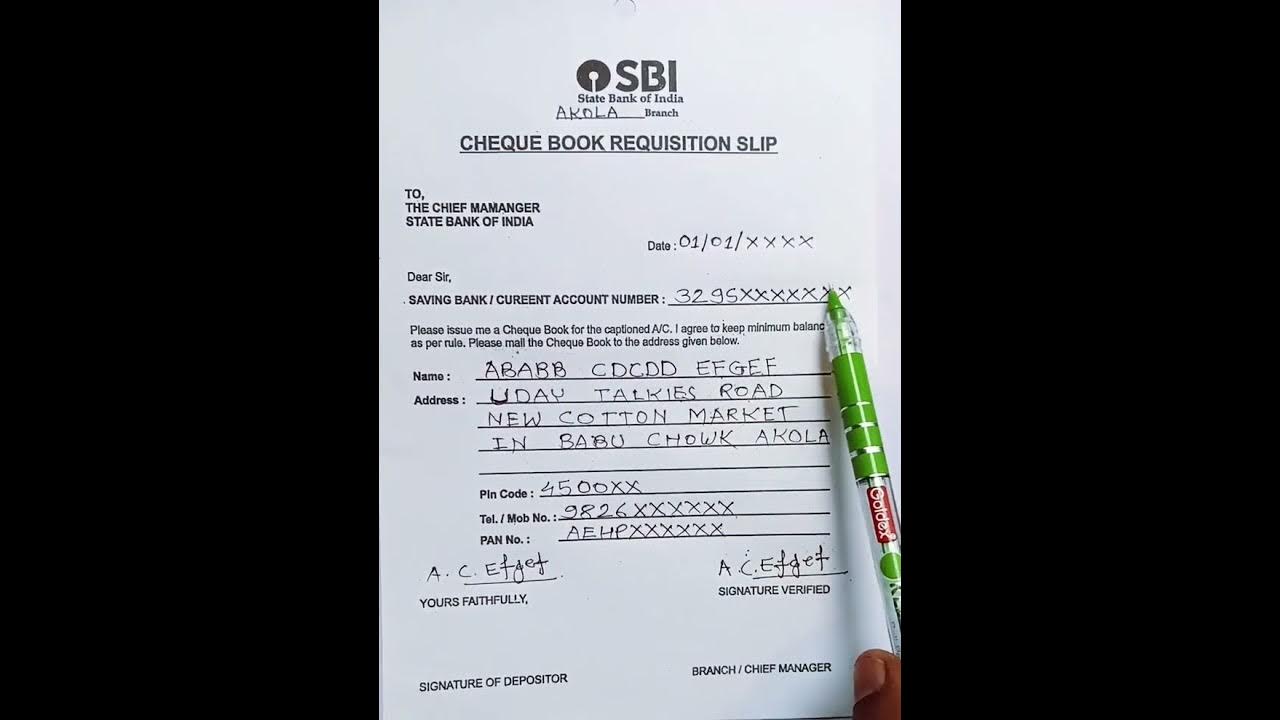 How To Fill SBI Cheque Book Received Form SBI Bank Ka Cheque Book how-to-fill-sbi-cheque-book-received-form-sbi-bank-ka-cheque-book