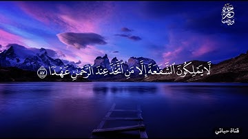 أيات تجعلك تتأمل بعظمة الله وقدرته سبحانه 🎧ستنسيك الدنيا وأتعابها راحة من عالم اخر من سورة مريم ♥️
