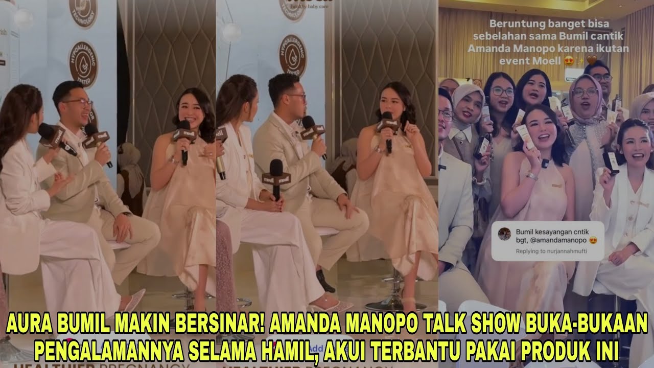 Amanda Manopo Buka-bukaan Pengalamannya selama Hamil di Talk Show, Akui Terbantu Pakai Produk ini