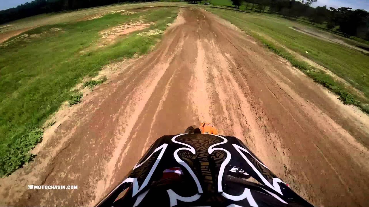 Justin Rodbell Holdin His Two-Stroke Supermini Wide -MotoChasin