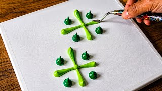 Easy Acrylic Painting For Beginners / Bubble Wrap Painting Technique 