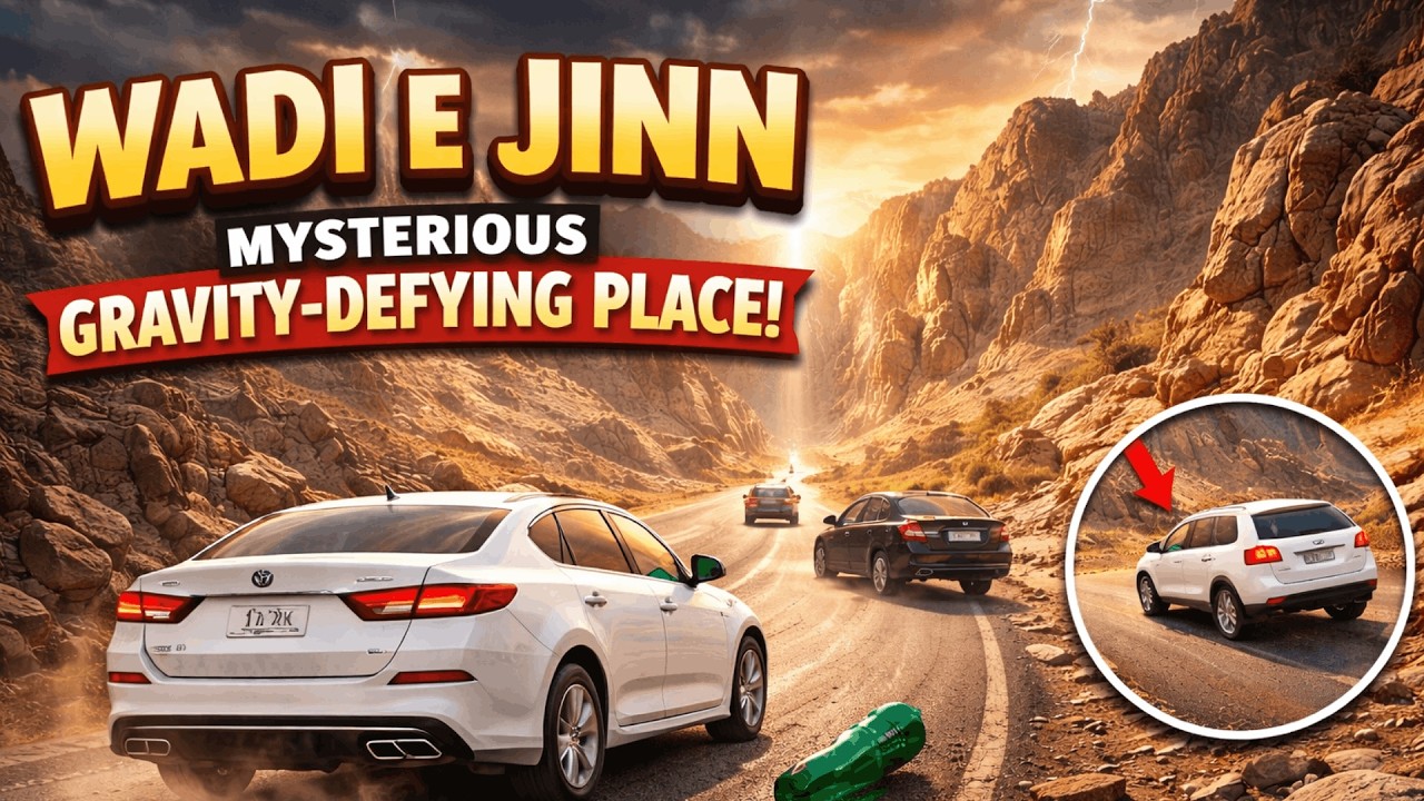 Wadi e Jinn Madinah Mystery 🤯 Cars Move Uphill Without Engine!