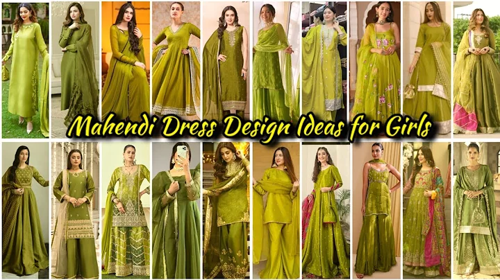 2025 Trendy Party Wear Mahendi Dresses Design For Girls | Mayon Dress Idea | Green Suit Design