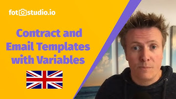 🇬🇧 English : Contract and Email Templates with Variables