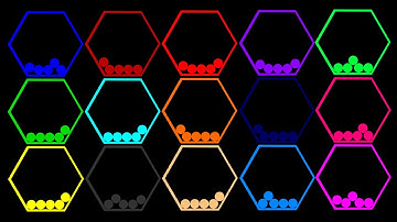 The Team 15 Colors Marble Race ASRM in Algodoo