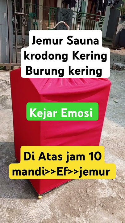 Manfaat Jemur Sauna krodong Kering Burung kering Buat Cucak Ijo