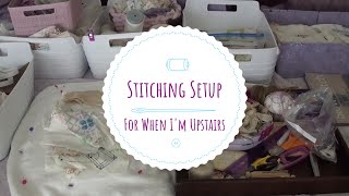 My Stitching Setup 💜 #slowstitching #sewing