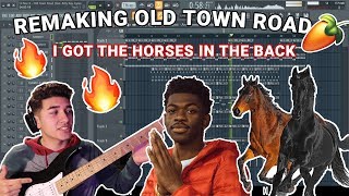 REMAKING OLD TOWN ROAD ON FL STUDIO FROM SCRATCH (I got the horses in the back)