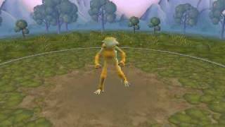 Spore creature dancing.