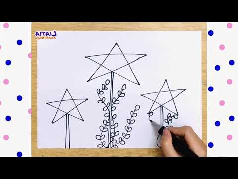 Video Cách vẽ trang trí lồng đèn ngôi sao 5 cánh đơn giản |... - youtube
