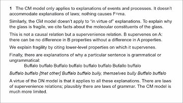Scientific Explanation 4 - Objections to the CM Model