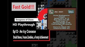 An Icy Cravasse: Druid Stones, Frozen Zombies, Ice Ice Baby Achievement - HD Dungeons of Chaos Ep12