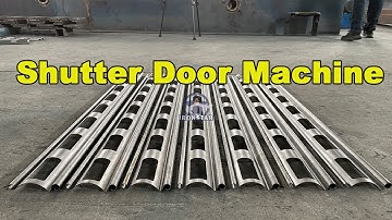 Perforated punching roller shutter door machine | Punching hole shutter door machine