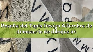 Reseña del Tapis Design Alfombra de dinosaurio de dibujos animados, suave y bonita, pelo bajo, antid screenshot 3