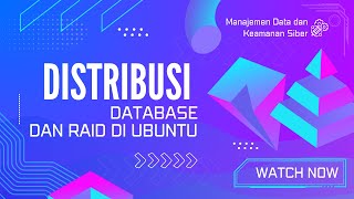 Distribusi Database dan RAID 1 di Ubuntu Live Server CLI
