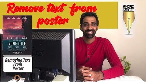 remove text from a poster | content-aware | color range | photoshop tutorial