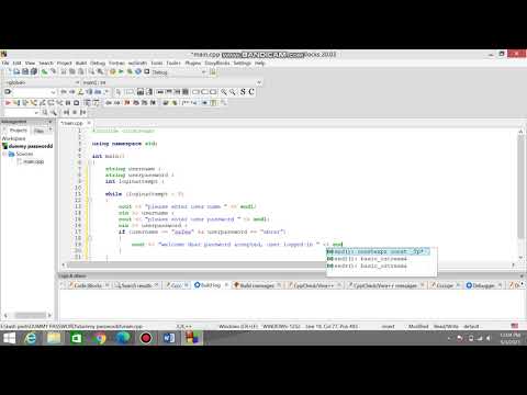 How to create a dummy password system using c++..