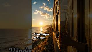 POV coastal train ride 🌊