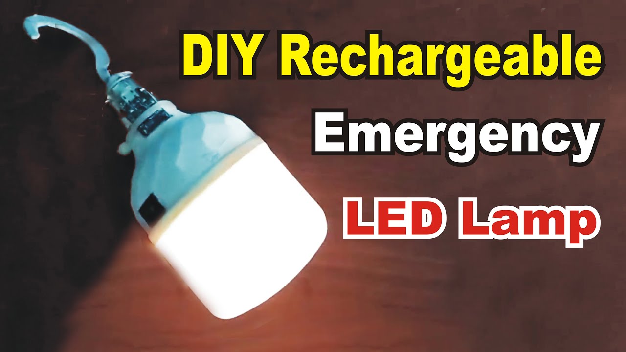 How to make Rechargeable emergency led light | Night Lamp | LED torch ...