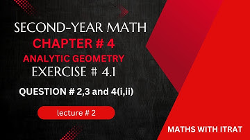 12th Class Math| Exercise 4.1 Question 2,3 and 4(i,ii) | 2nd year mathematics Chapter 4