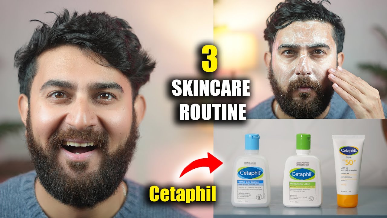 Cetaphil 3-Step Skincare Routine for Men 2026 | Get Clear Skin | Face Wash, Moisturizer & Sunscreen