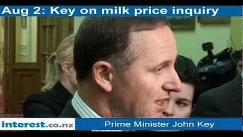 NZ PM John Key on milk price inquiry