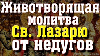 Животворящая молитва праведному Лазарю исцеляет от тяжких недугов. Воскрешение святого Лазаря