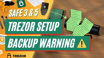Trezor Shamir Backup Setup Warning! - 20 word recovery seed precautions.