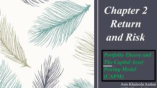 Chapter 2 Return and Risk Part (1/3)