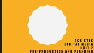 OCR Cambridge Technical in Digital Media Unit 2 Pre production and planning Tutorial screenshot 3