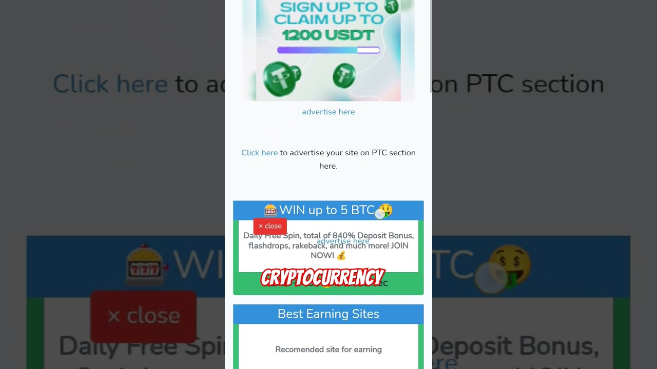 Larvel Faucet Ptc Ads earning | Crypto Faucetpay