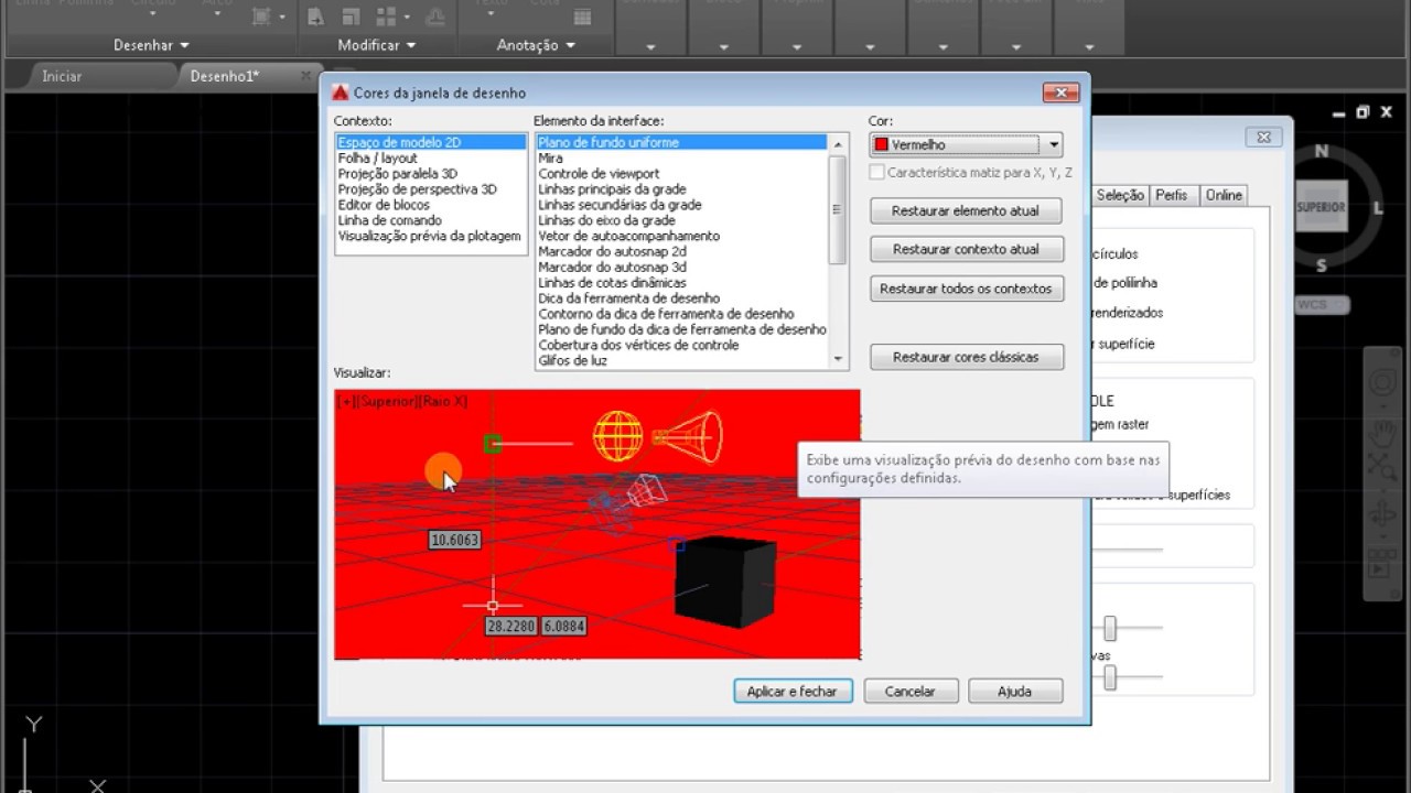 Como Mudar O Fundo Do Autocad Para Branco