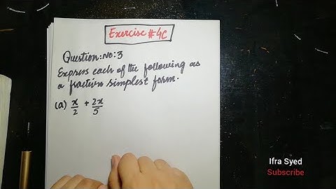 Mathematics Book 1 (D1) |  7th Edition | Exercise # 4C | Q # 3 | Ifra Syed | in Urdu\Hindi