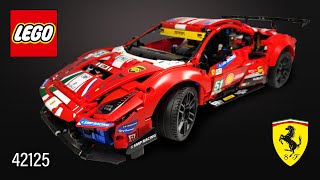 LEGO® Technic™ Ferrari 488 GTE “AF Corse #51” [42125](1677 pcs) Building Instructions | TBB