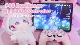 unboxing ps5 dualsense wireless controller to play Genshin Impact 🎮🕹️👾 by emiphoria 🌸 8,743 views 1 year ago 9 minutes, 34 seconds