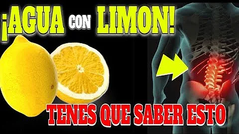 ¿Qué hace el agua caliente y el limón?