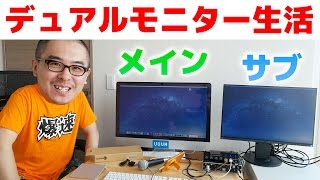 夢のデュアルモニター生活がはじまったけど… / EIZO FlexScan 24.1インチ EV2455-BK