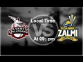 PSL 2017 Live stream Peshawar Zalmi VS Lahore Qalandars 12 Feb 2017