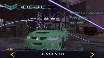 NFS Carbon android (Evo body kits and new paint system)