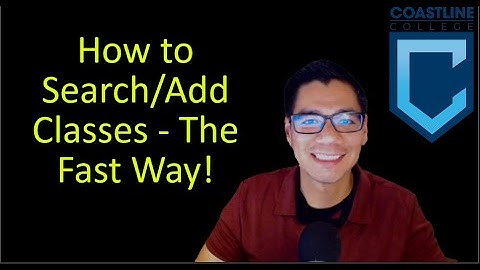 How to Search and Add Classes The Fast Way!