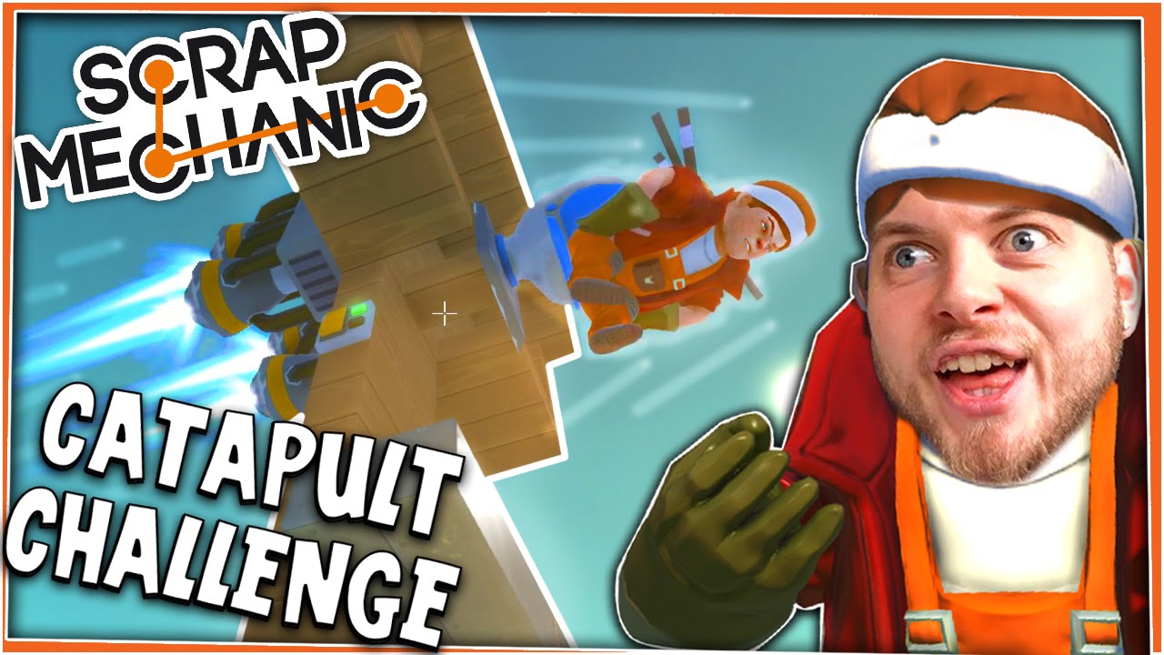 Scrap Mechanic! - CATAPULT CHALLENGE! Vs AshDubh - [#8] | Gameplay |