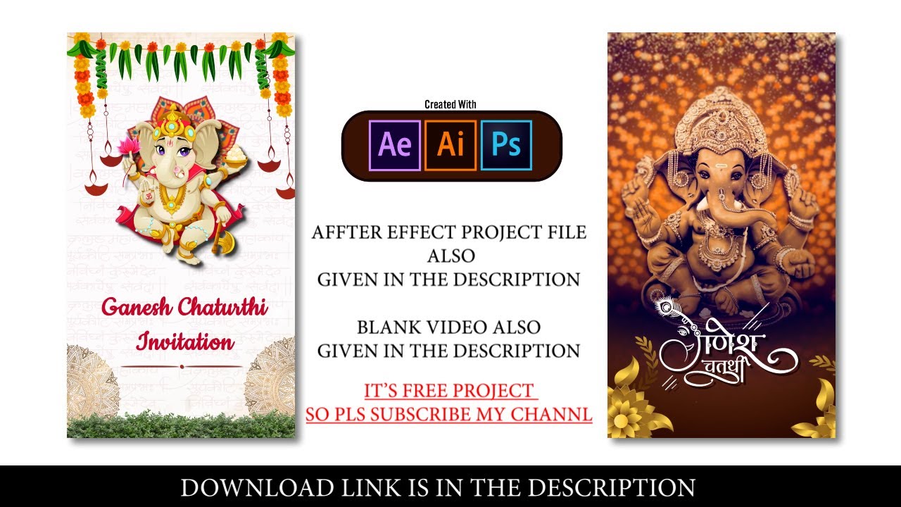 Ganesh Chaturthi Invitation Video Ganpati Invitation Video template