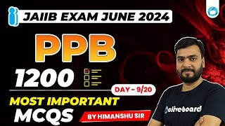 JAIIB PPB Most Important MCQs | Day - 9/20 | JAIIB Exam Preparation | JAIIB Online Classes